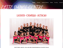 Tablet Screenshot of elitedancecentre1.com